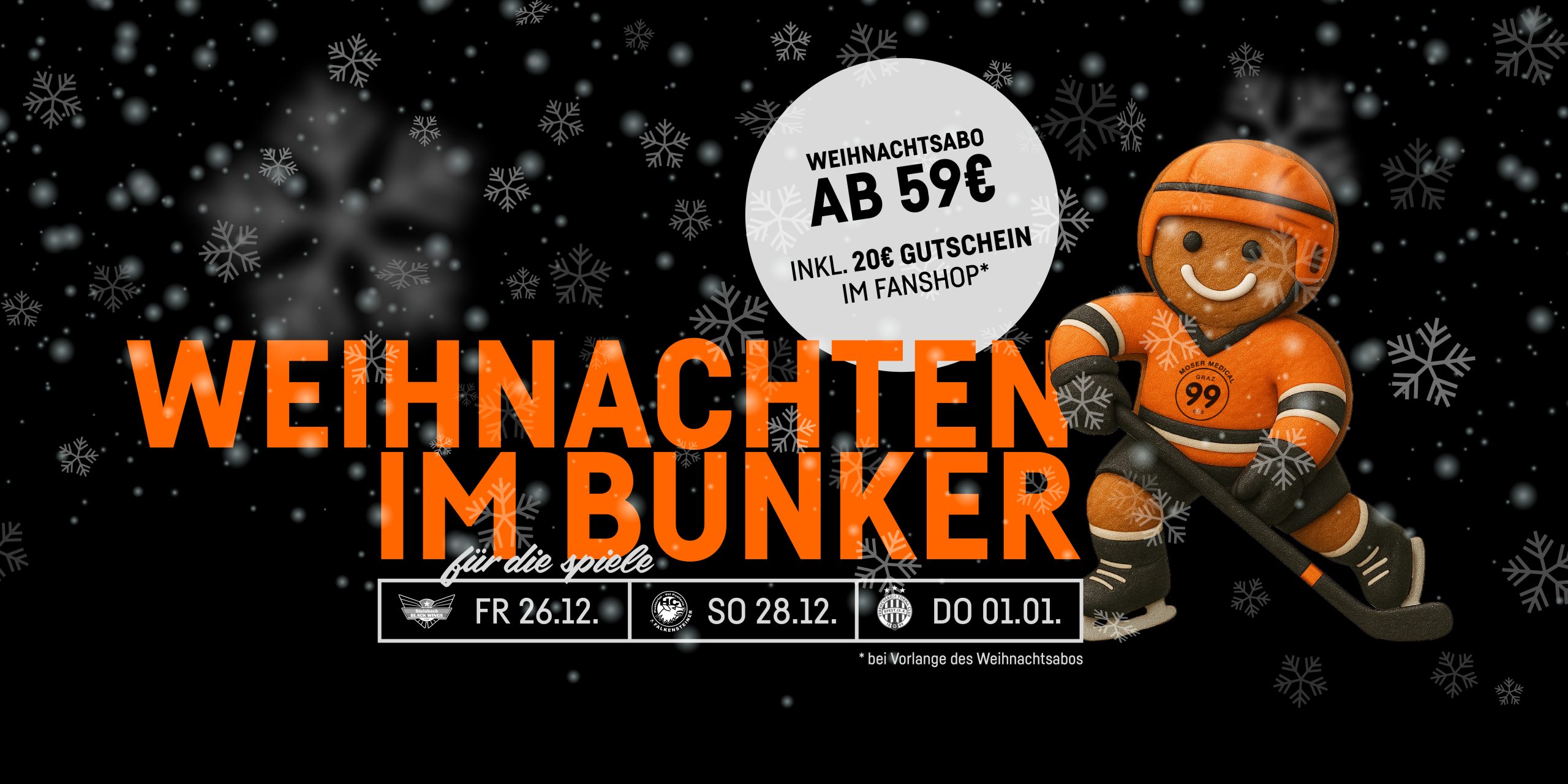 Weihnachten im Bunker der Graz99ers